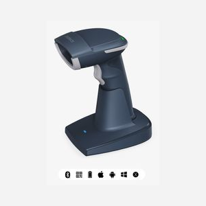 Lecteur Code Barre Portable Petzl BCST-54_BLUE 1D/2D CMOS Bluetooth/USB, Batterie 2600mAh, ABS/PC/TPU, Compatible Windows/macOS/Linux/Android/iOS
