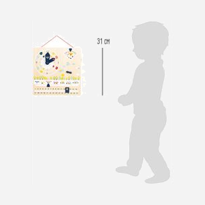 Horloge d'Apprentissage Wera Ref. 4637 - Calendrier et Horloge Bois FSC® 12/24h - Jours, Mois, Saisons - Multilingue (15 langues) - Dispositif de Suspension - Miniature 4