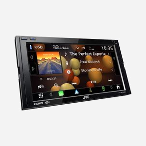 Récepteur Multimédia JVC KW-M875DBW 2 DIN, Écran Tactile 6.8", Android, Bluetooth 4.2, Wi-Fi bi-bande, DAB+, 180W, USB-C, CarPlay & Android Auto