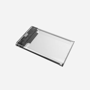 UNITEK S1103A Boîtier externe transparent pour stockage de données, compatible avec disques durs HDD et SSD SATA 2.5 pouces - Miniature 1
