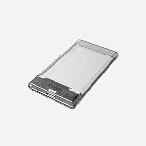 UNITEK S1103A Boîtier externe transparent pour stockage de données, compatible avec disques durs HDD et SSD SATA 2.5 pouces - Miniature 2