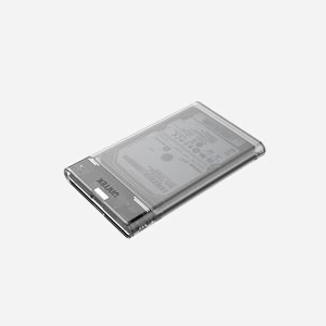 UNITEK S1103A Boîtier externe transparent pour stockage de données, compatible avec disques durs HDD et SSD SATA 2.5 pouces - Miniature 4