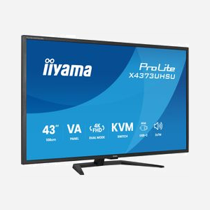 iiyama ProLite X4373UHSU-B2 écran 43" 4K UHD 3840x2160 VA 178° 450 cd/m² USB-C 95W KVM PIP/PBP Flicker-Free - Miniature 2