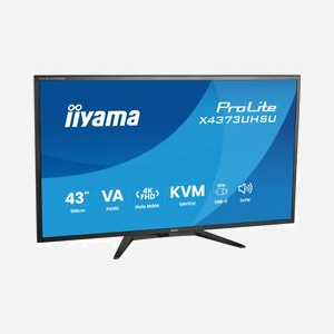 iiyama ProLite X4373UHSU-B2 écran 43" 4K UHD 3840x2160 VA 178° 450 cd/m² USB-C 95W KVM PIP/PBP Flicker-Free - Miniature 3