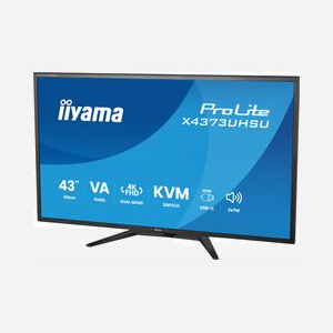 iiyama ProLite X4373UHSU-B2 écran 43" 4K UHD 3840x2160 VA 178° 450 cd/m² USB-C 95W KVM PIP/PBP Flicker-Free - Miniature 5