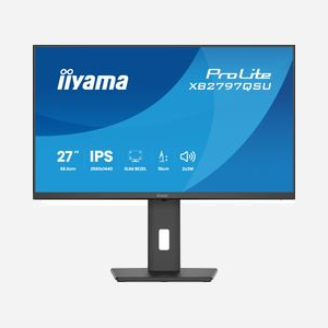 iiyama ProLite XB2797QSU-B1 écran IPS 27" QHD 2560x1440 LED cadre ultra-fin 4 côtés pied ergonomique HDMI DisplayPort USB hub - Miniature 3