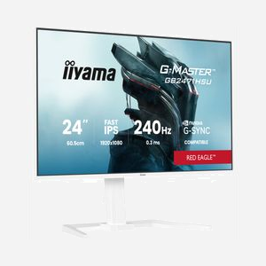 iiyama G-MASTER GB2471HSU-W1 écran 23.8" Full HD LED 1920x1080 0.3ms 178° USB 3.2 Gen 1 VESA blanc - Miniature 1