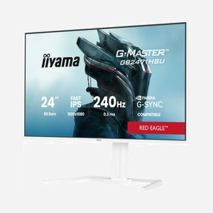 iiyama G-MASTER GB2471HSU-W1 écran 23.8" Full HD LED 1920x1080 0.3ms 178° USB 3.2 Gen 1 VESA blanc - Miniature 5