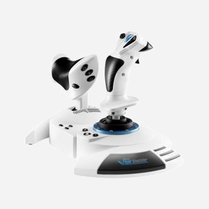 Thrustmaster T.Flight Hotas 5 Microsoft Flight Simulator Edition - Joystick et manette des gaz 14 boutons 5 axes 16 bits Plug & Play pour PS5 PS4 PC Windows - Miniature 1