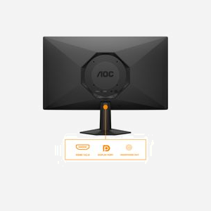 AOC 24G50F moniteur gaming IPS 23.8" Full HD 1920x1080 180Hz 0.5ms MPRT NVIDIA G-SYNC LED noir - Miniature 4