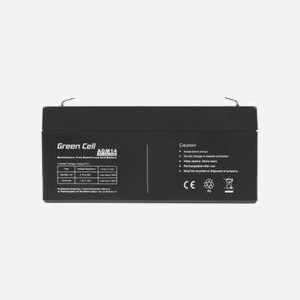 Batterie Green Cell AGM14 VRLA 6V 3.2Ah Sealed Lead Acid 650g 35x61mm - Miniature 4