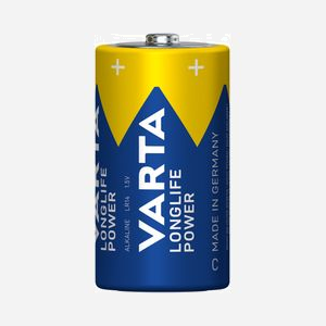 Varta 04914-121-111 pile alcaline LR14 C 1,5V 50mm 26,2mm 65,8g boîte avec crochet - Miniature 1