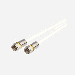 Kathrein ETF 300/S câble coaxial 0,3 m Type F vers Type F blanc référence 2040000011