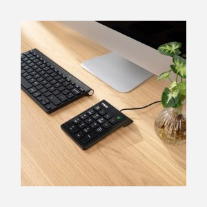 TooQ TQK-2001-B clavier USB filaire à membrane 19 touches 1,3 m noir pour bureau - Miniature 3