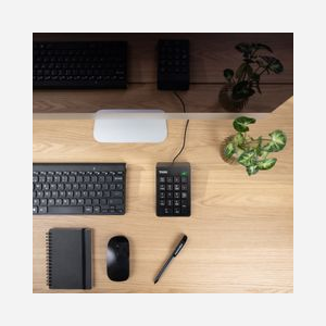 TooQ TQK-2001-B clavier USB filaire à membrane 19 touches 1,3 m noir pour bureau - Miniature 4