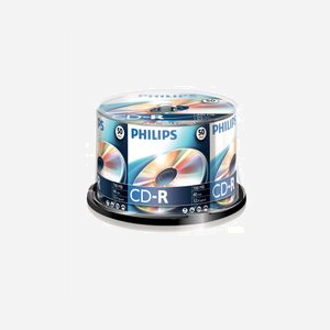 Philips CD-R CR7D5NB50/00 700MB 52x vitesse support enregistrement données et audio