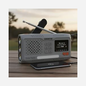 Marmitek RESQ 100 Radio DAB+/FM Bluetooth 5.3 4500mAh USB-C panneau solaire manivelle IPX3 SOS lampe powerbank - Miniature 3