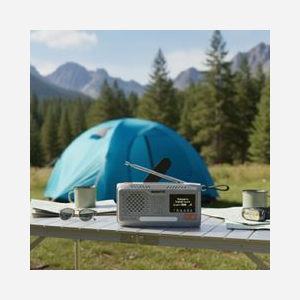 Marmitek RESQ 100 Radio DAB+/FM Bluetooth 5.3 4500mAh USB-C panneau solaire manivelle IPX3 SOS lampe powerbank - Miniature 4