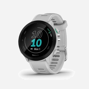 Garmin Forerunner 55 2,64 cm (1,04") MIP 208x208 pixels GPS Silicone Blanc 37 g