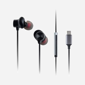 Casque Panasonic RP-TCM225DEK filaire USB Type-C 20-20000Hz 1.2m noir pour appels et musique