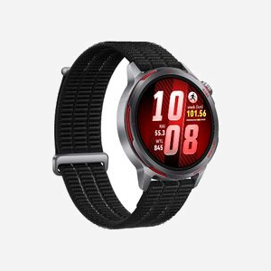Huawei WATCH GT Runner 2 1.32" AMOLED 466x466 pixels écran tactile titane GPS satellite étanche 40m bracelet fluoroélastomère noir - Miniature 2