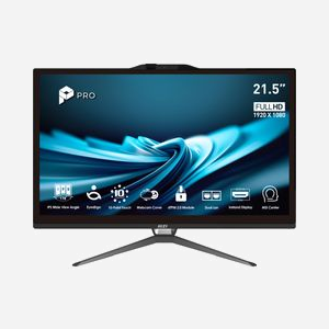 MSI Pro AP222T 14M-428FR PC All-in-One 21.5" FHD Écran tactile Intel Core i5-14400 8 Go DDR4 500 Go SSD Windows 11 Pro Wi-Fi 6E Noir - Miniature 2