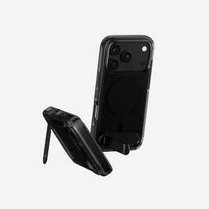 PanzerGlass CARE Kickstand Case Smokey Black MagSafe pour iPhone 2026 Pro et 17 Pro transparent - Miniature 1