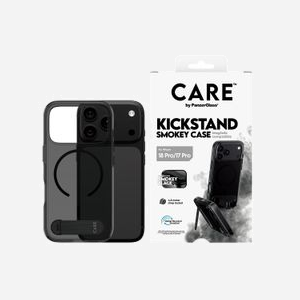 PanzerGlass CARE Kickstand Case Smokey Black MagSafe pour iPhone 2026 Pro et 17 Pro transparent - Miniature 2