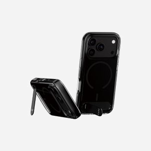 PanzerGlass CARE Kickstand Case Smokey Black MagSafe pour iPhone 2026 Pro et 17 Pro transparent - Miniature 5