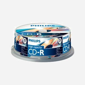 Philips CD-R CR8D8NB25/00 700MB 80min 52x vitesse support enregistrement données audio - Miniature 1