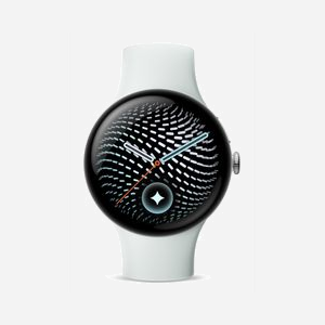 Google Pixel Watch 5 45 mm AMOLED Écran tactile 64 Go Wifi GPS 465 mAh Argent bracelet Blanc - Miniature 1
