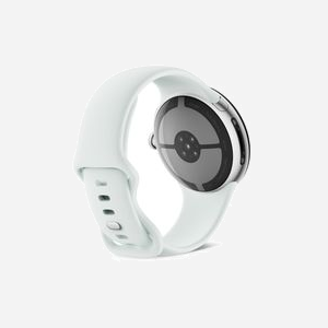 Google Pixel Watch 5 45 mm AMOLED Écran tactile 64 Go Wifi GPS 465 mAh Argent bracelet Blanc - Miniature 2