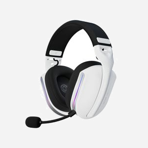 Oniverse Casque Gaming Polaris sans fil Celestial White multiplateforme 33h autonomie Bluetooth USB 2.4GHz filaire 10m portée - Miniature 2