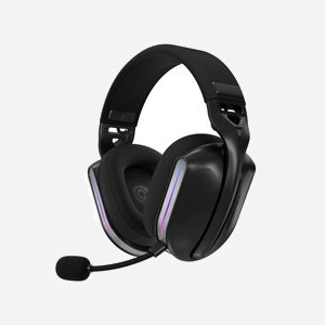 Oniverse Casque Gaming Polaris sans fil Eclipse Black multiplateforme 33h autonomie Bluetooth USB 2.4GHz filaire LED - Miniature 2