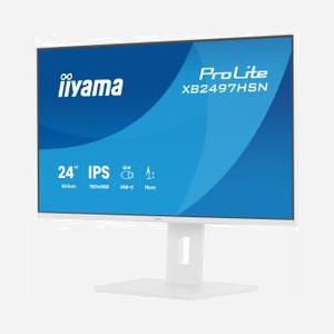 iiyama ProLite XB2497HSN-W1 écran LED 23.8" Full HD 1920x1080 16:9 mat 178° USB 3.2 Gen 1 VESA blanc - Miniature 5
