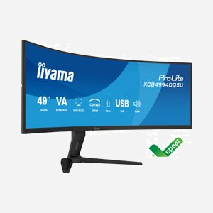 iiyama ProLite XCB4994DQSU-B1 écran LCD 49" Dual QHD 5120x1440 32:9 2ms mat USB 3.2 Gen1 VESA noir - Miniature 3