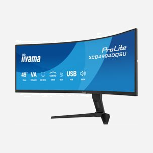 iiyama ProLite XCB4994DQSU-B1 écran LCD 49" Dual QHD 5120x1440 32:9 2ms mat USB 3.2 Gen1 VESA noir - Miniature 4
