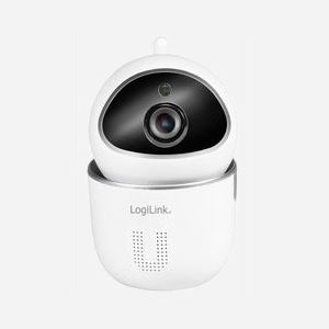 Caméra IP LogiLink SH0117 1920x1080 pixels CMOS 1/2.8" sans fil panoramique 355° inclinaison 90° blanche intérieure - Miniature 1