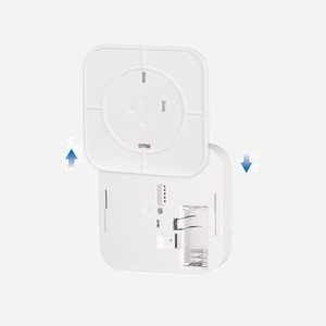 Détecteur de gaz LogiLink SC0123 CO2 électrochimique écran LCD montage mural batterie intégrée blanc 86.5mm - Miniature 3