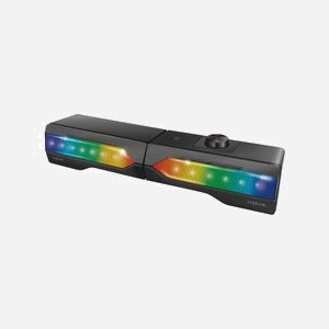 Barre de son LogiLink SP0059 6W RMS filaire et sans fil avec éclairage multi-couleur 380mm noir - Miniature 2