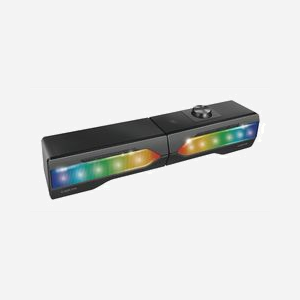 Barre de son LogiLink SP0059 6W RMS filaire et sans fil avec éclairage multi-couleur 380mm noir - Miniature 3