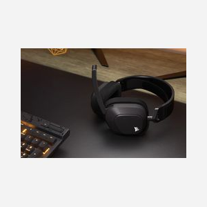 Casque gaming Corsair HS80 MAX sans fil 2.4GHz Bluetooth Dolby Atmos transducteurs 50mm autonomie 65h noir - Miniature 2