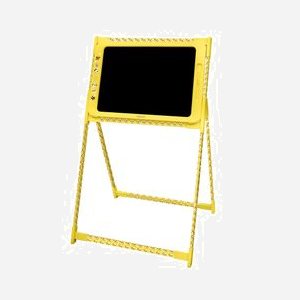 Tablette d'écriture LCD LogiLink AA0183 19" pour enfants avec batterie CR2016 jaune 465x318x10.2mm - Miniature 3