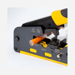 Pince à sertir LogiLink WZ0060 pour câbles réseau RJ45 RJ11 140mm noir et jaune avec lames de coupe - Miniature 4