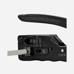 Pince à sertir LogiLink WZ0025 pour câbles réseau RJ45 RJ11 avec lames de coupe intégrées noir - Miniature 5