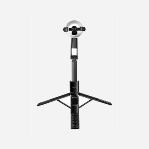 Perche à selfie LogiLink BT0069 Bluetooth pour smartphone batterie 55mAh autonomie 6h extension 123cm noir - Miniature 3