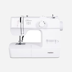 Machine à coudre MEDION LIFE SM70 électrique 70W boutonnière 4 étapes 4 bobines blanc 345x270x145mm