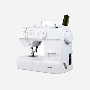 Machine à coudre MEDION LIFE SM70 électrique 70W boutonnière 4 étapes 4 bobines blanc 345x270x145mm - Miniature 4