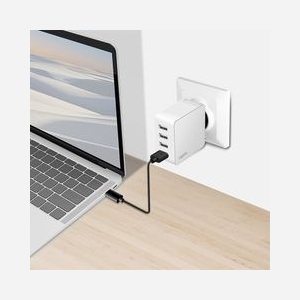 Chargeur LogiLink PA0336W 4 ports USB 2.0 24W charge rapide 100-240V universel blanc avec protections multiples - Miniature 3