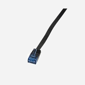 Câble réseau LogiLink Cat5e U/UTP RJ-45 20m noir pour Ethernet 100/1000 Mbps référence CP0141B